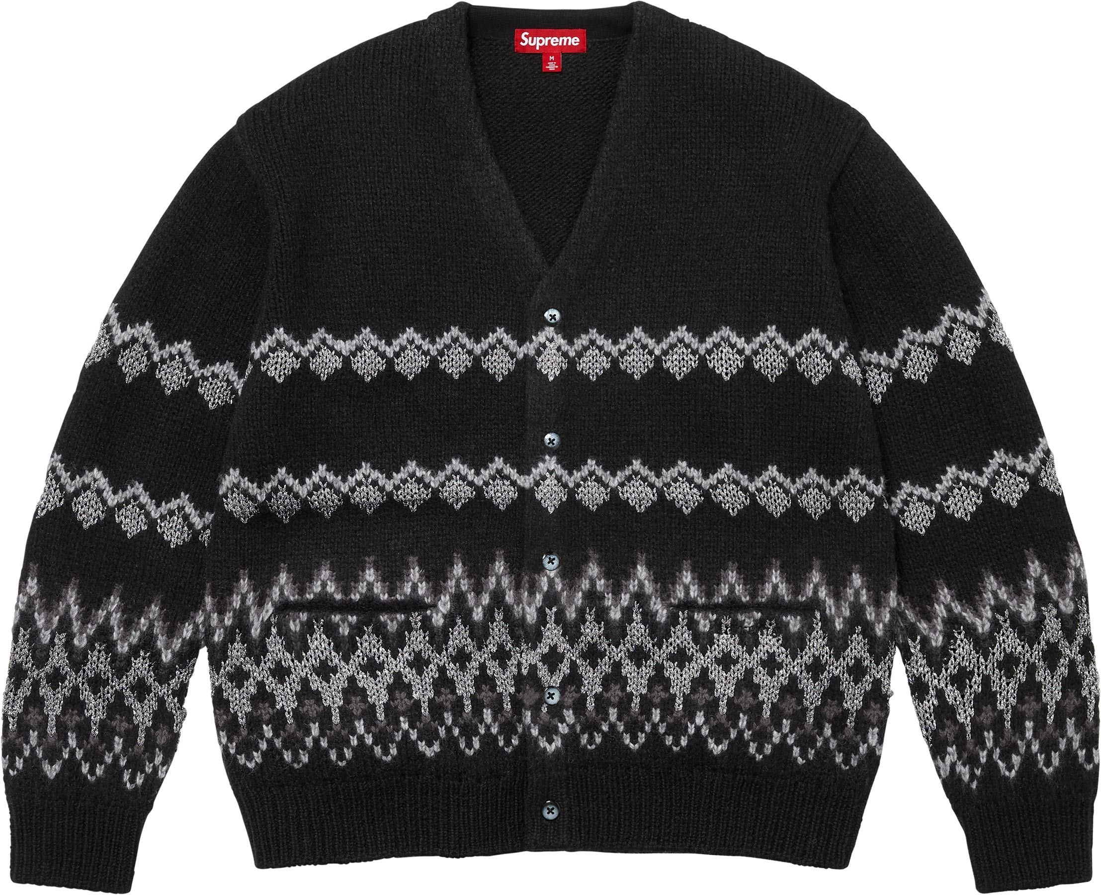 Metallic Fair Isle Cardigan view 4